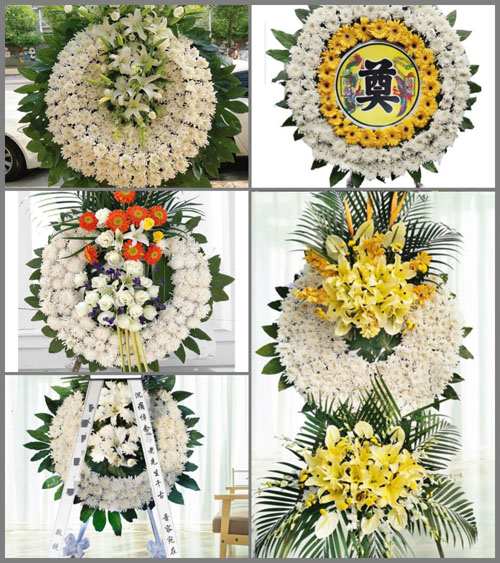 河南济源五龙口镇花圈速递